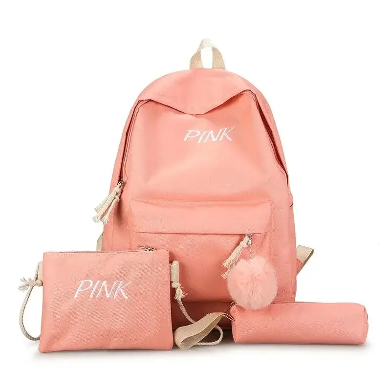 Three PC Korean Style Fashionable Backpack