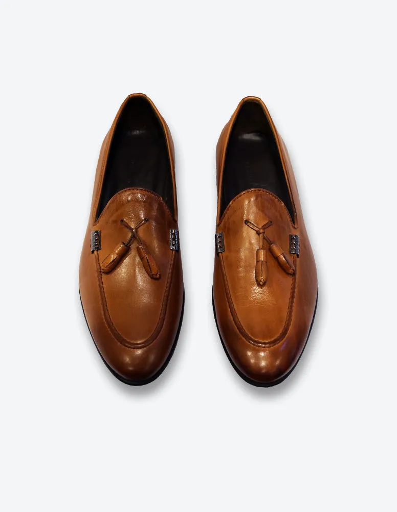 Tobacco Tassel Loafer