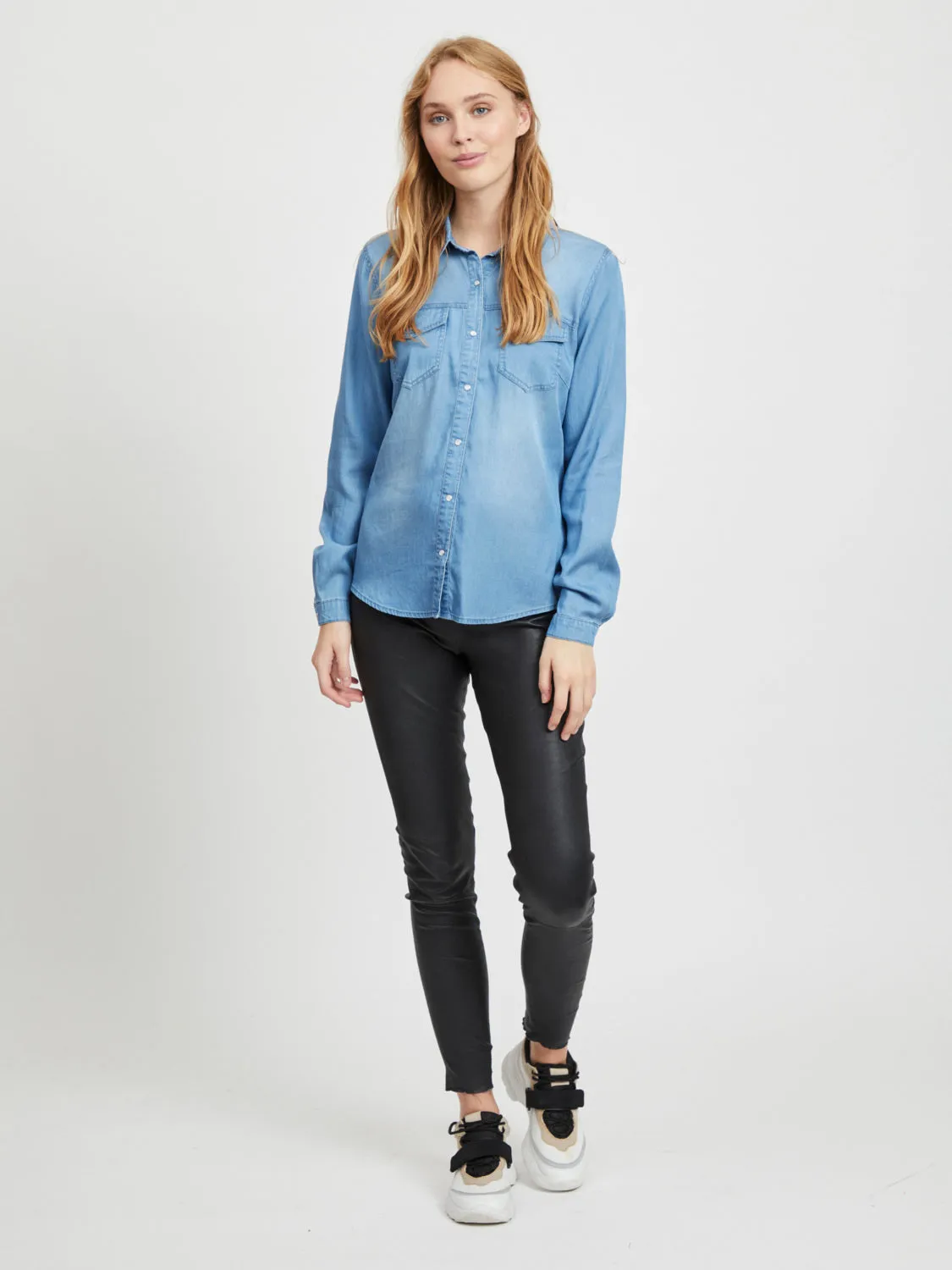 VIBISTA Shirts - medium blue denim