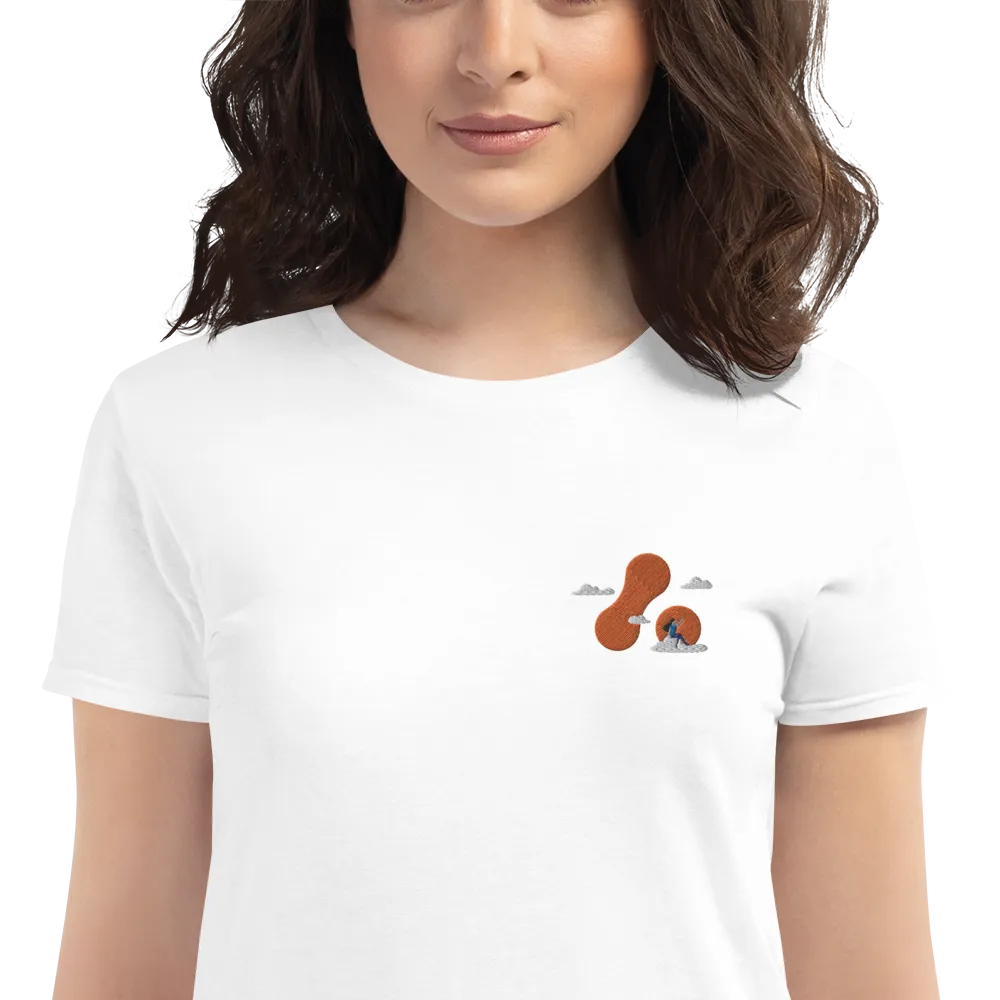 Women's Embroidered Adaptavist Cloud Design T-Shirt CB1