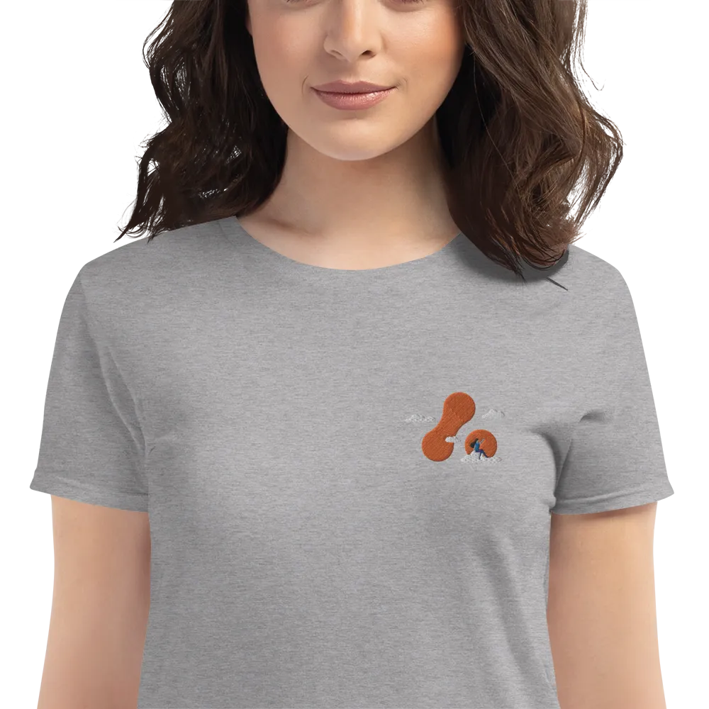 Women's Embroidered Adaptavist Cloud Design T-Shirt CB1