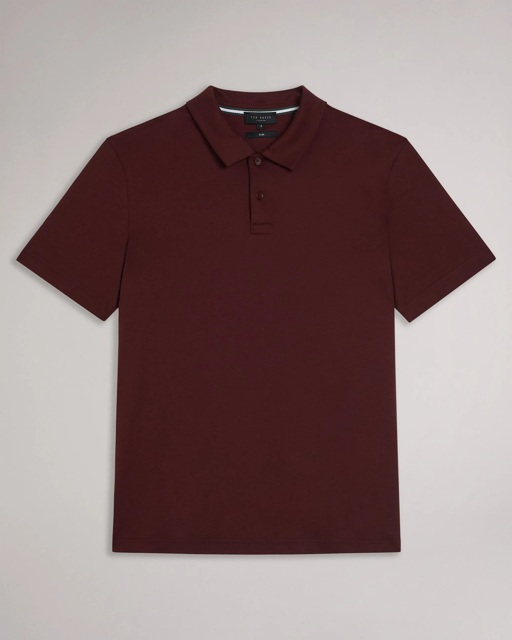 Zeiter Short Sleeve Slim Fit Polo Shirt Maroon