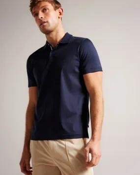 Zeiter Short Sleeve Slim Fit Polo Shirt Navy